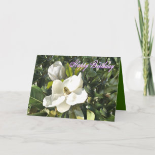 Carte Magnolia anniversaire - ajoutez vos propres mots