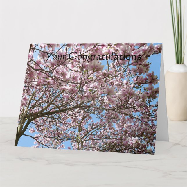 Carte Magnolia en avril (Devant)