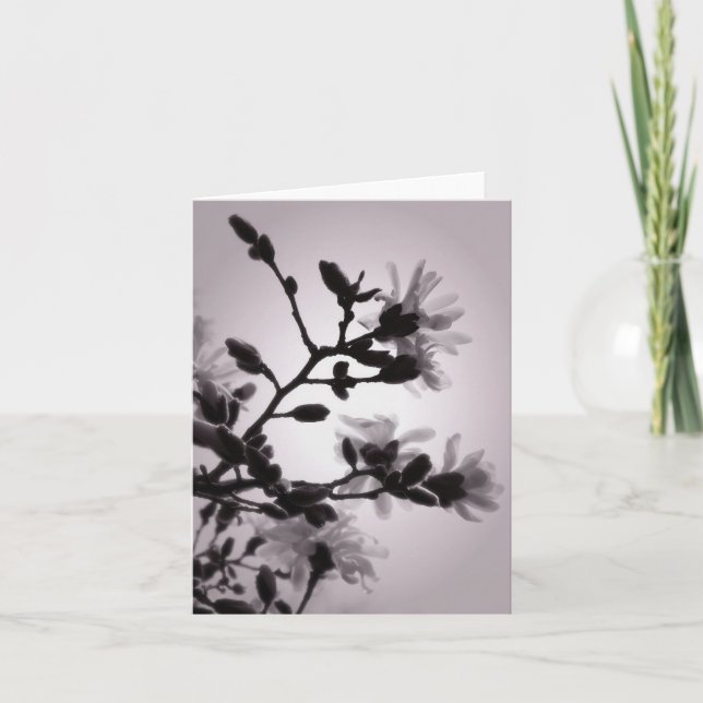 Carte Magnolia inspirée asiatique (Devant)