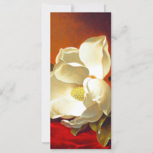 Carte Magnolia sur velours rouge Martin Johnson Heade Ca
