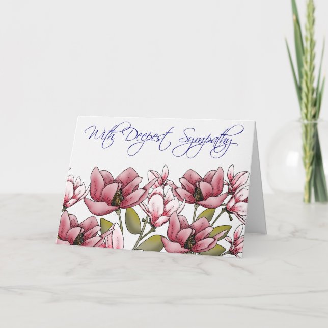 Carte Magnolia Sympathy (Devant)
