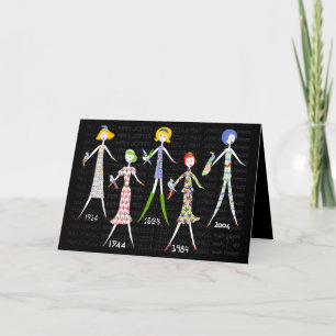 Carte Mah Jongg 100 ans