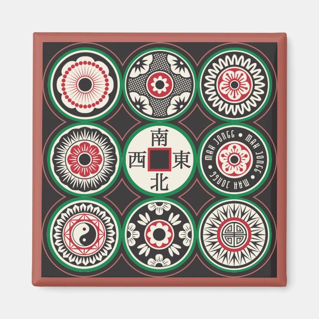 Carte Mah Jongg One Doin Magnet Card (Devant)