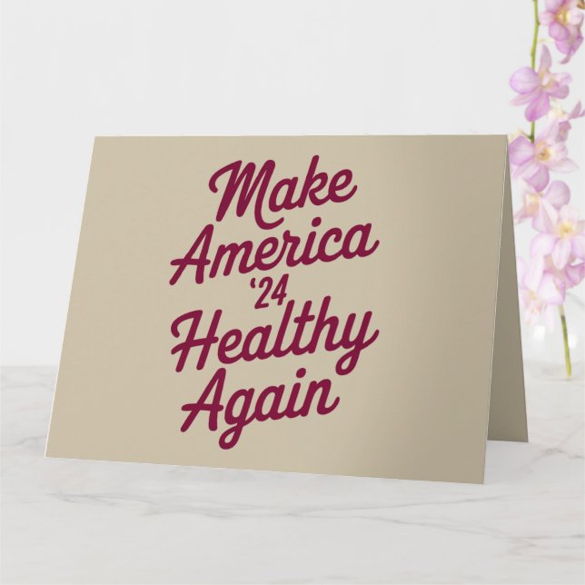 Carte MAHA Rendre l'Amérique en santé patriotique (Orchidée)