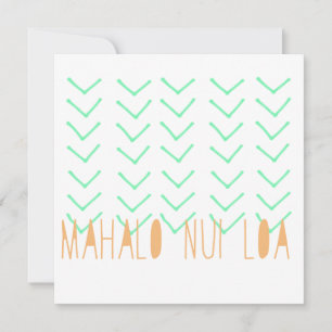 Carte Mahalo Nui Loa