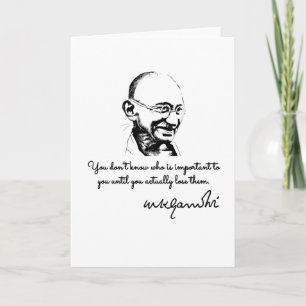 Carte Mahatma Gandhi - survie