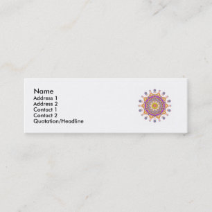 Carte maigre de profil de mandala
