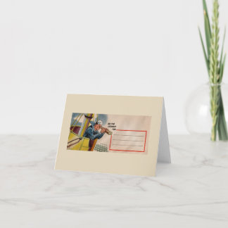 Carte "Mail maritime" vintage