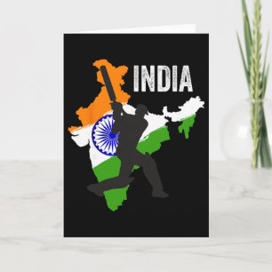 Carte Maillot de cricket indien amateur de l'équipe de c