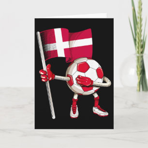 Carte Maillot de foot danois Drapeau danois Footll Dab D