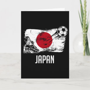 Carte Maillot Drapeau Japon Équipe de Football Japonaise