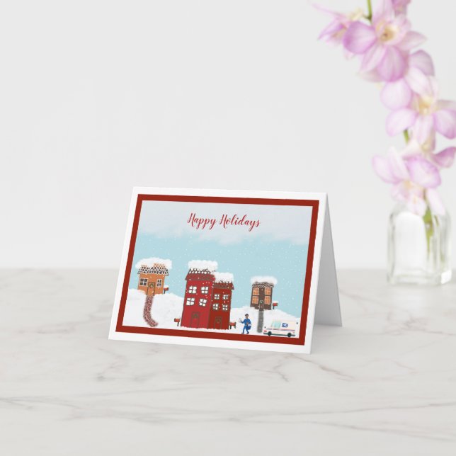 Carte Mailman Christmas (petit) (Orchidée)