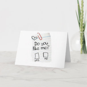 CARTE "M'AIME-TU ?" J'AIME MON MEILLEUR AMI "VOUS !"