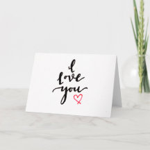 Main dessinée I Love You Appreciation Card