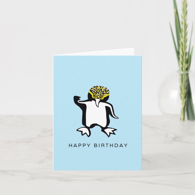 Carte Main dessinée - PENGUIN - Faune - Nature (Devant)