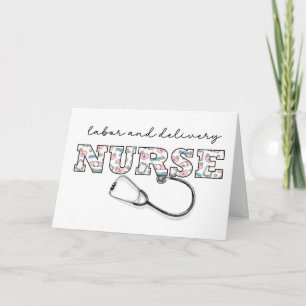 Carte Main-d'oeuvre et prestation INFIRMIÈRE Jour de l'a