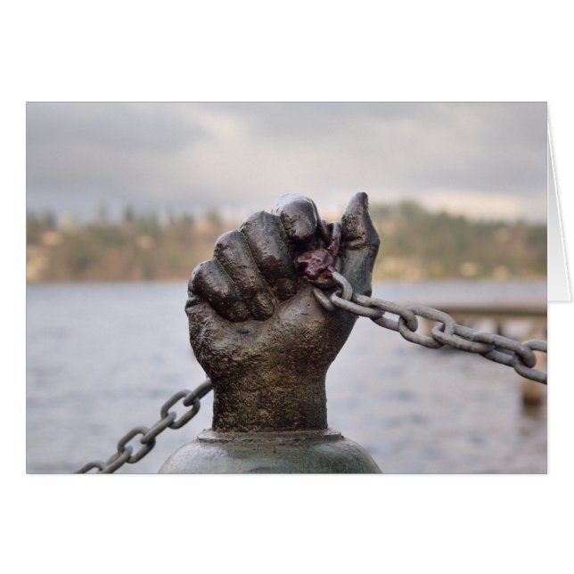 Carte main en laiton (Devant horizontal)