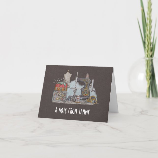 Carte Main Powered Sewing (Devant)