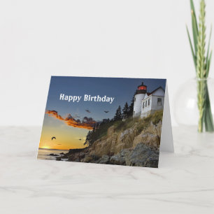 Carte Maine Bass Harbor Lighthouse