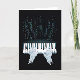 Carte Mains d'androïde de Westworld   sur le piano de