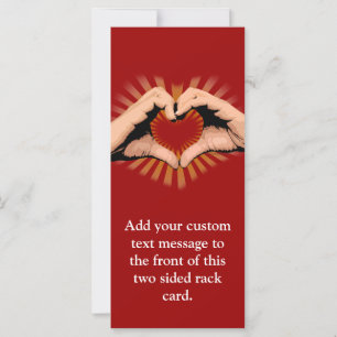 Carte Mains dans la forme d'un coeur, Love Design