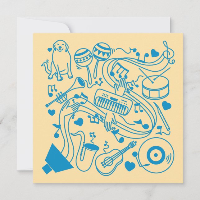 Carte Mains de musique - conception ASL (Devant)