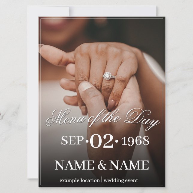 Carte Mains d'un couple de mariage de couleur avec annea (Devant)