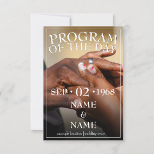 Carte Mains d'un couple mariage avec une bague