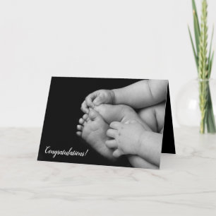 Carte Mains et pieds de bébé