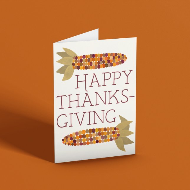 Carte Maïs ou Bon thanksgiving de maïs indien (Créateur téléchargé)