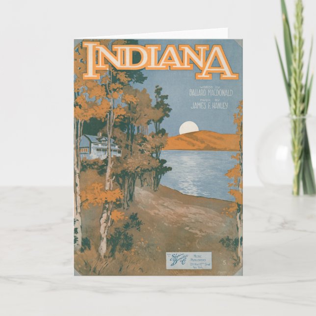 Carte Maison arrière encore en Indiana (Devant)
