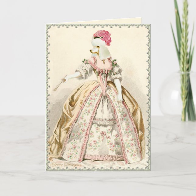 Carte Maison blanche Marie Antoinette (Devant)