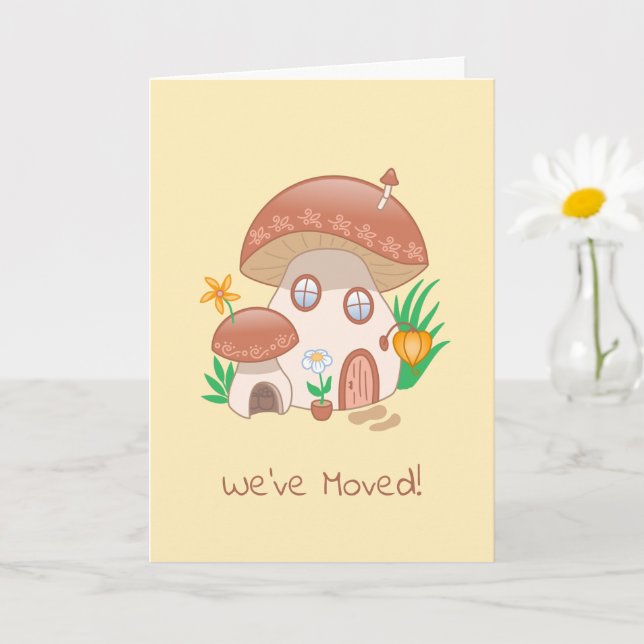Carte Maison de champignons de Fée Whimsical Nous avons  (Petite plante)