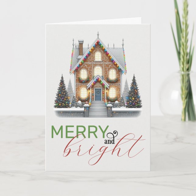 Carte Maison de Noël (Devant)