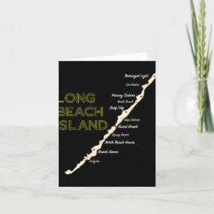 Carte Maison de plage de Lbi Nj Long Beach Island New Je