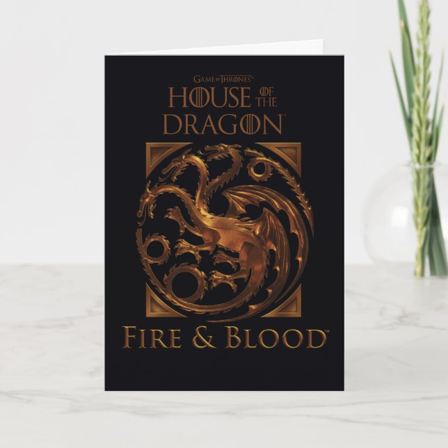 Carte MAISON DU DRAGON | Maison Targaryen Sigil (Devant)