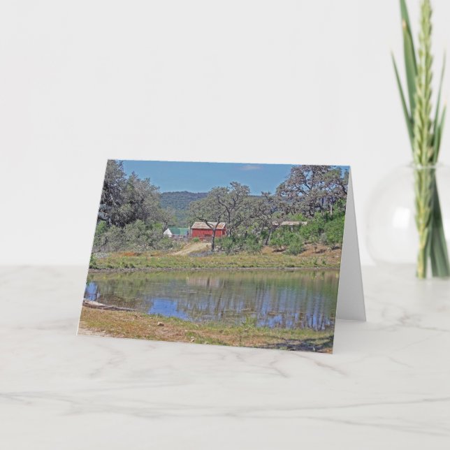 Carte Maison et grange de ranch dans le pays de colline (Devant)