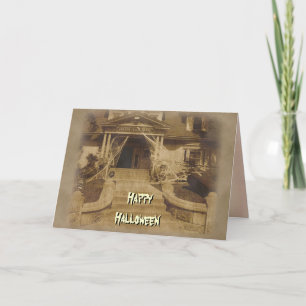 Carte Maison hantée à Halloween