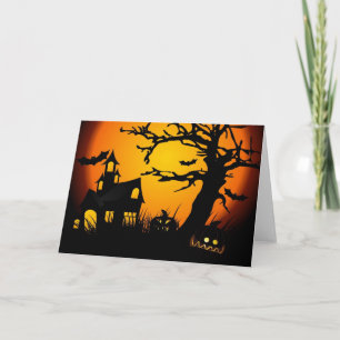 Carte Maison hantée d'Halloween