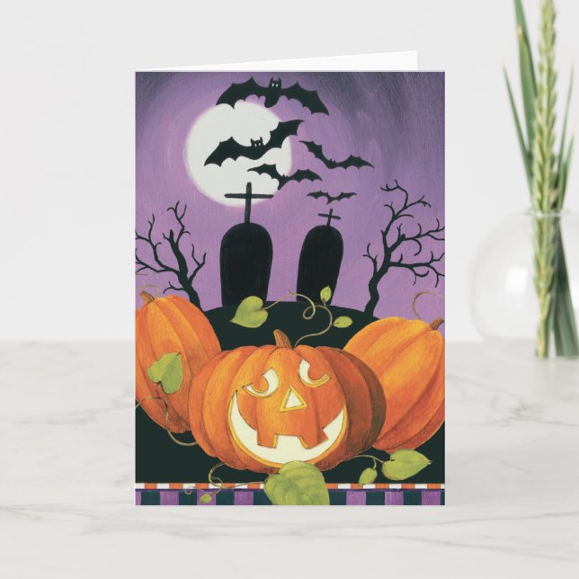 Carte Maison hantée d'Halloween éffrayant (Devant)