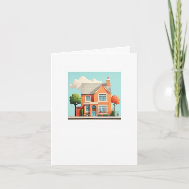 Carte Maison, maison moderne (Devant)
