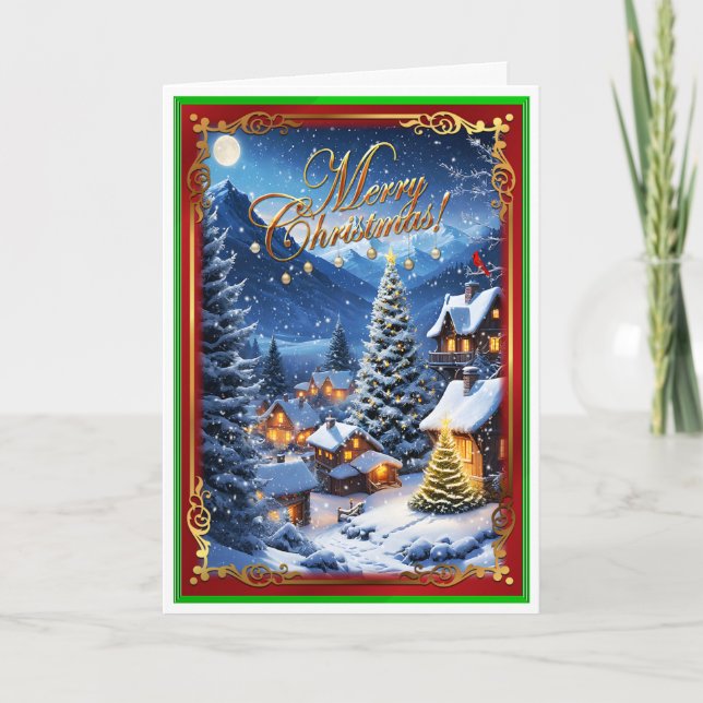 Carte Maisons de Noël (Devant)