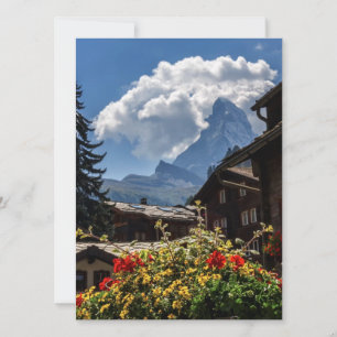 Carte Maisons de village Matterhorn et Zermatt, Suisse