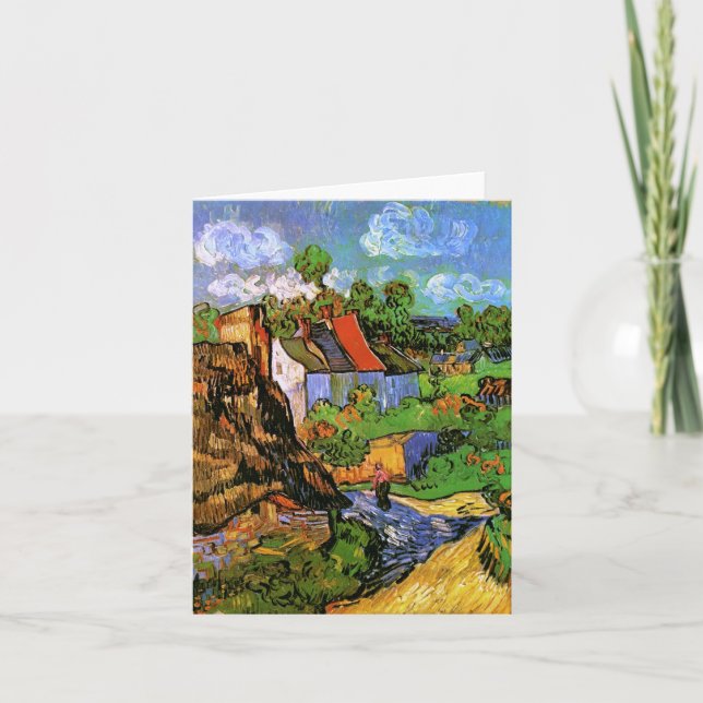 Carte Maisons en Auvers Van Gogh Art (Devant)