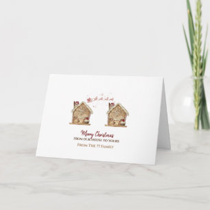 Carte Maisons en pain d'épices, De chez nous à la vôtre.