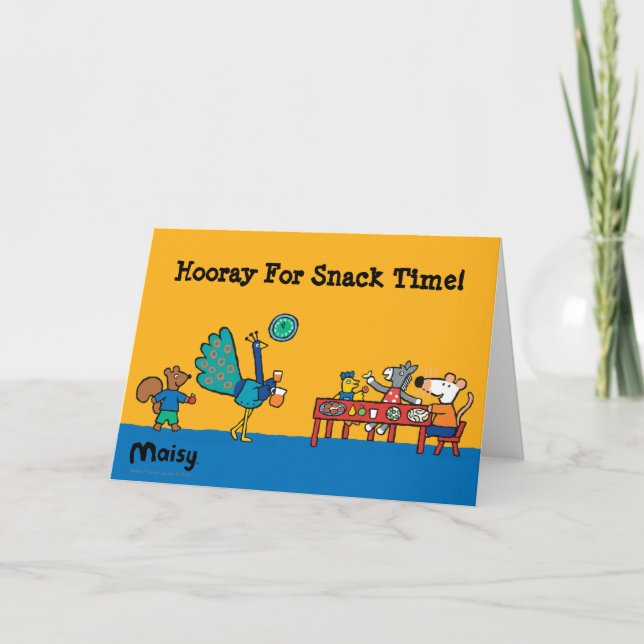 Carte Maisy and Friends Preschool Snack Time (Devant)