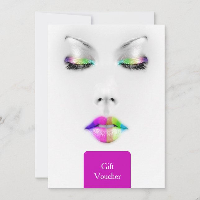 Carte Makeup Artist Gift Voucher (Devant)