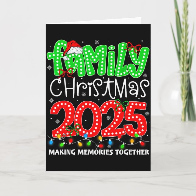 Carte Making Memories Together Family Christmas 2025 Xma (Devant)