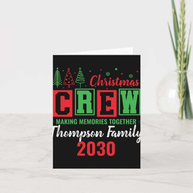 Carte Making Memories Together Ized Christmas Crew T Shi (Devant)