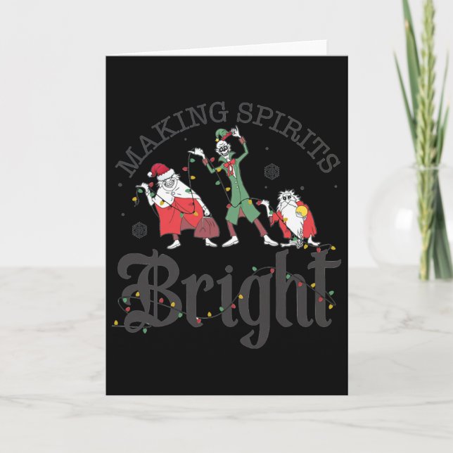 Carte Making Spirits Bright Christmas Haunted Ghosts  (Devant)